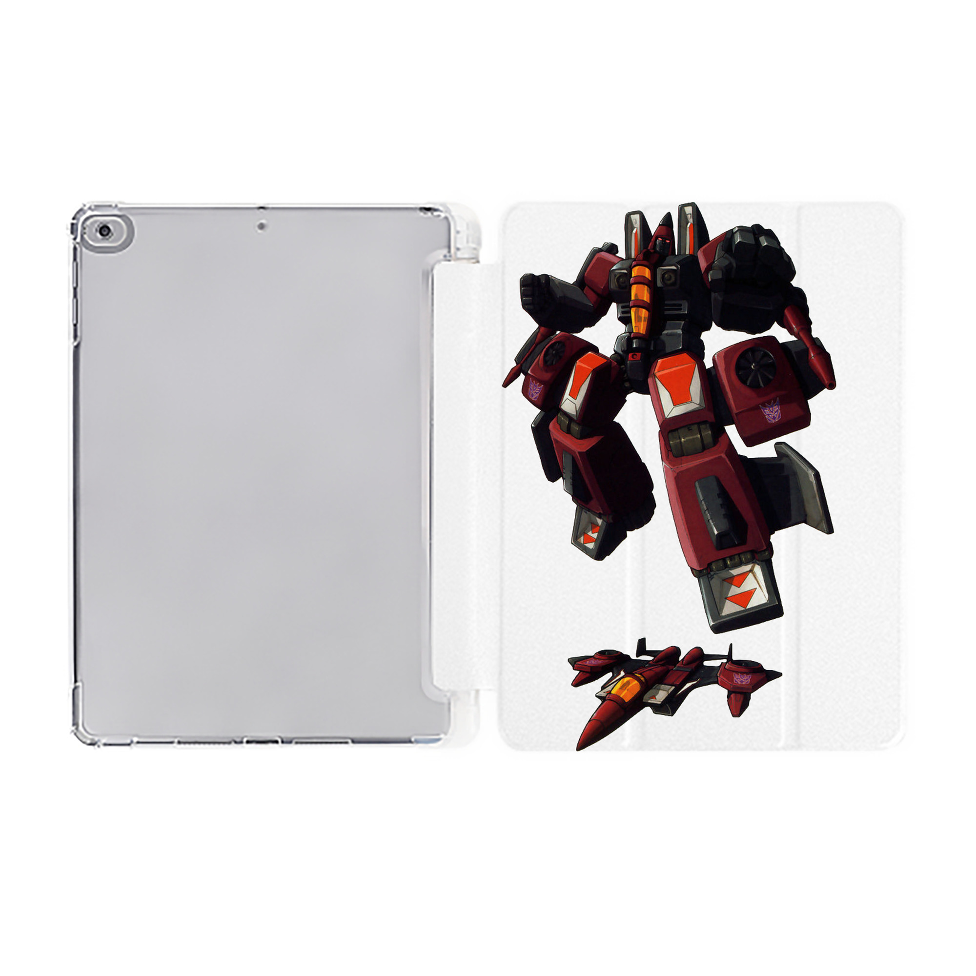 （画像用）  IPad ケース ペン収納付き 三つ折りスタンド PUレザー×シリコン 対応機種9.5/10.5/10.9インチ